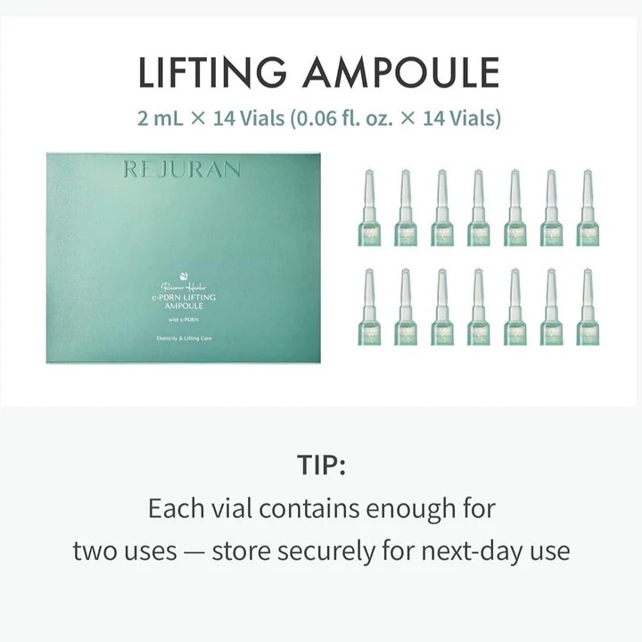 REJURAN 麗珠蘭 進階版c-PDRN密集修復提升安瓶(1盒14支)全新家用版水光針