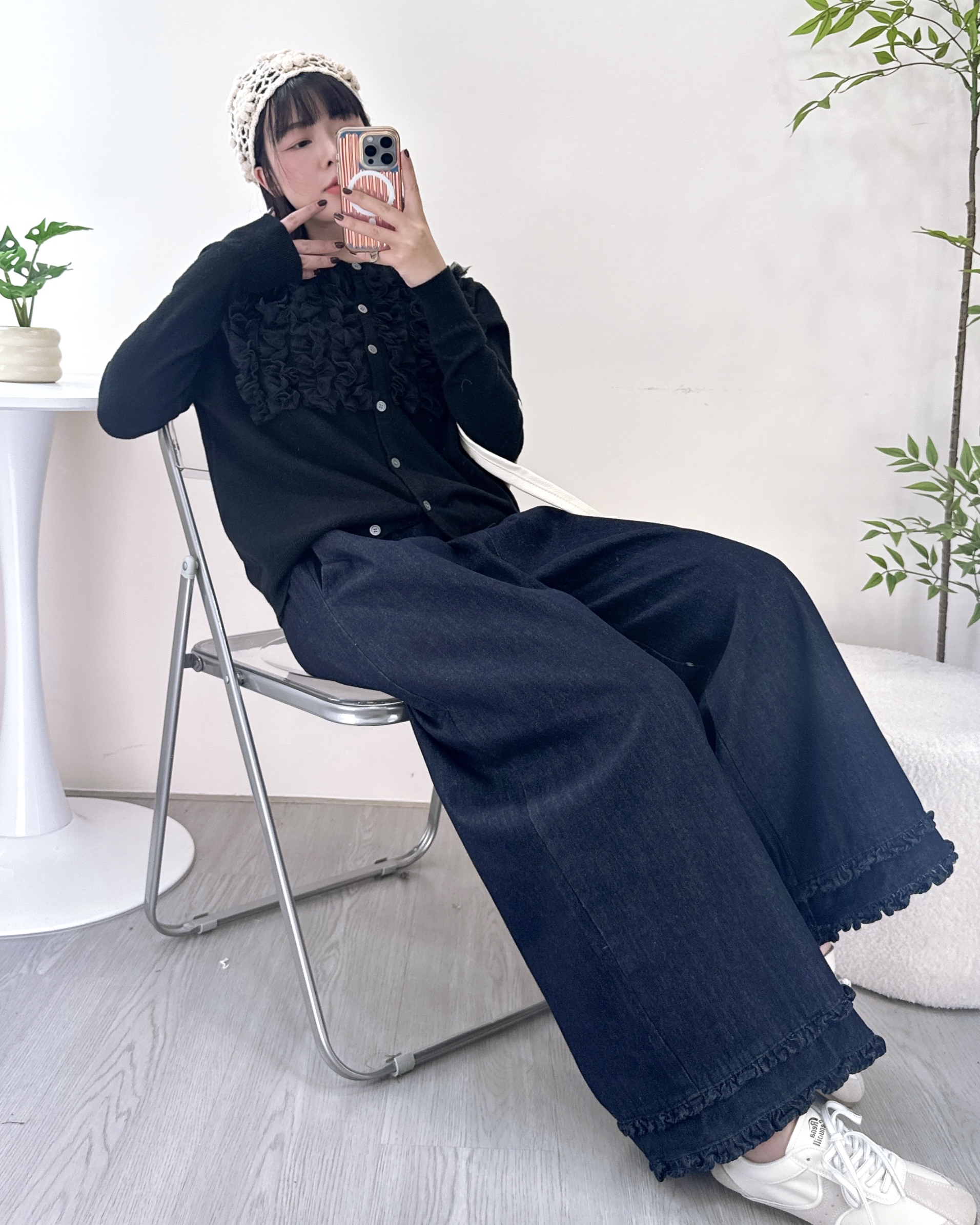 型格荷葉邊寬鬆闊褲 3色