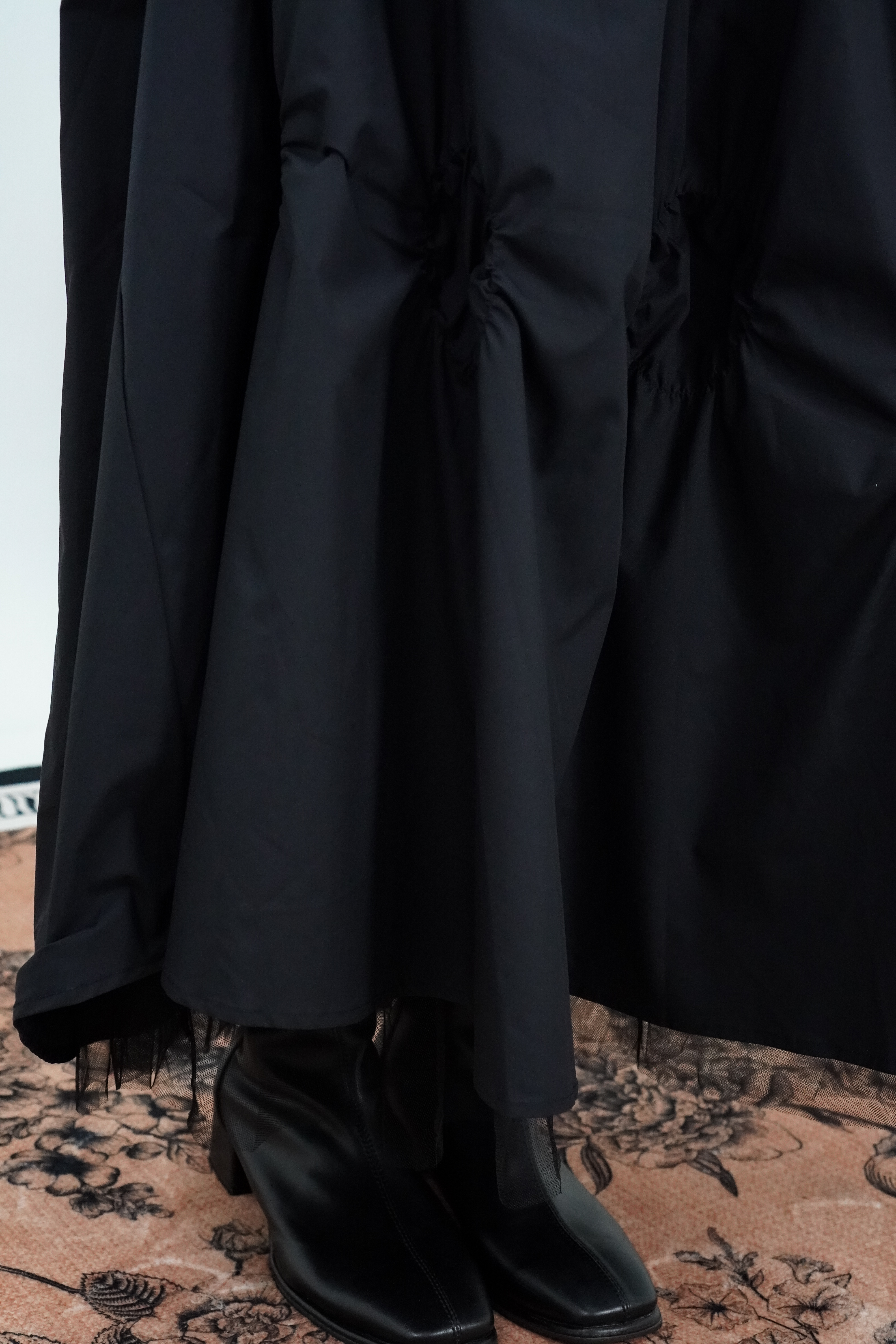 【设计师款】捏褶网纱半裙