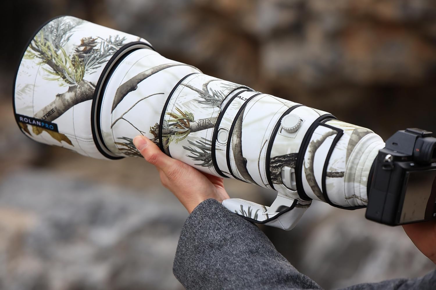 ROLANPRO Lens Camouflage Coat For SONY FE 400-800mm F6.3-8 G OSS (SEL400800G) 防水炮衣