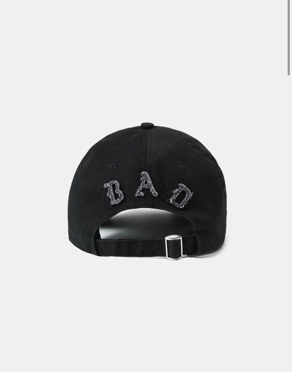 BADBLOOOD直播限時優惠 [w-hat25-020] Mystic Big Patch Ball Cap - Dusty Black