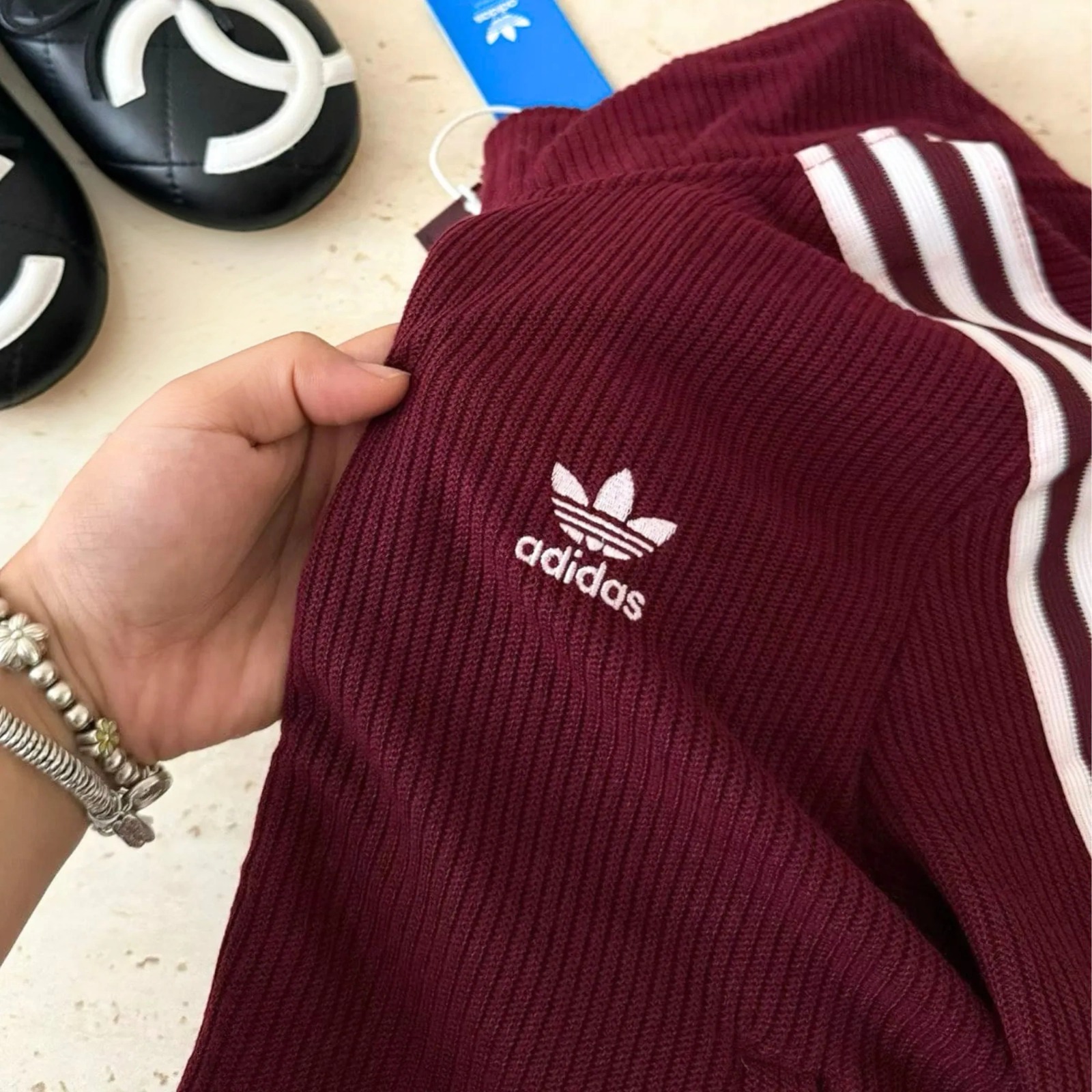 Adidas 三間條短版拉鏈外套