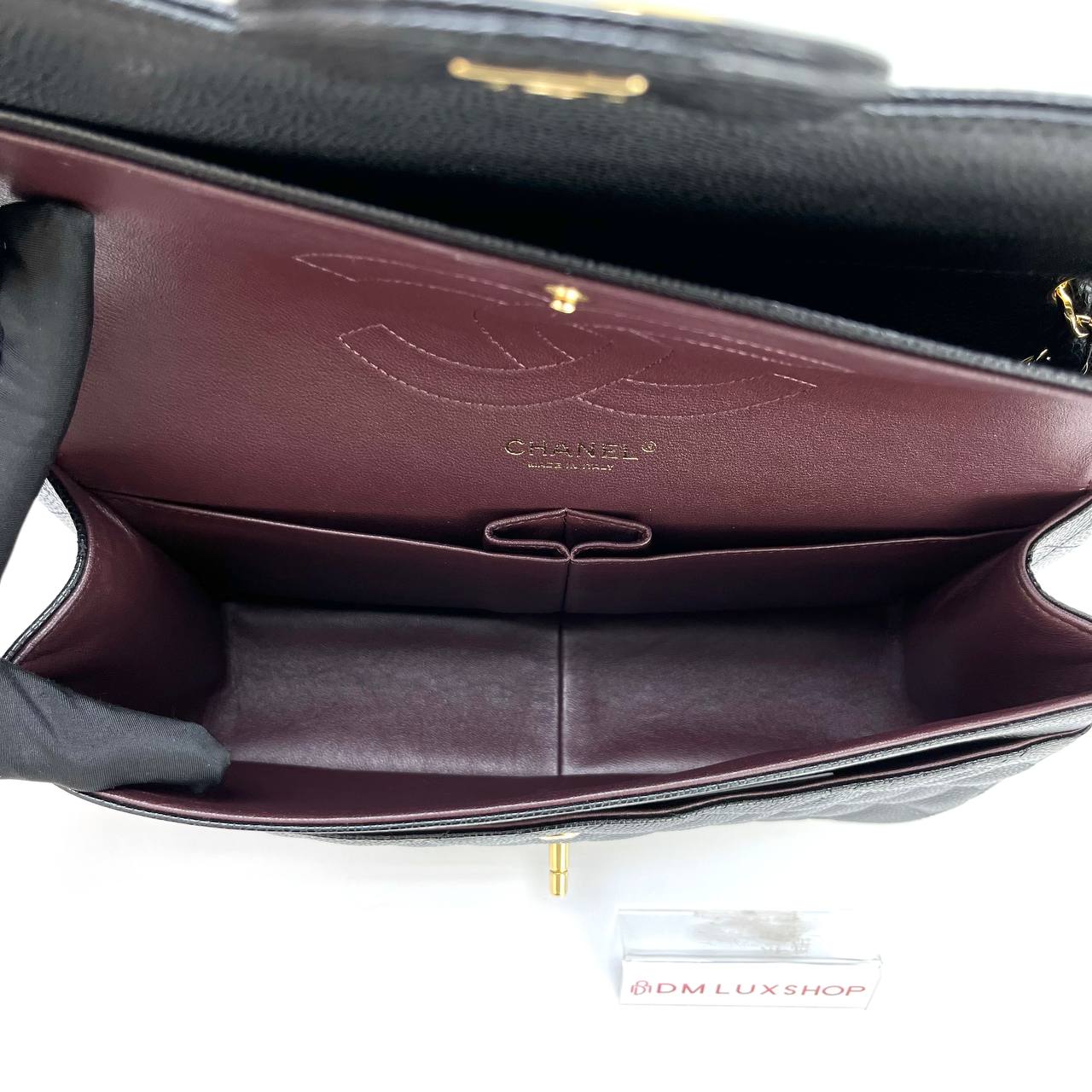 Chanel Black Caviar CF Jumbo GHW (Serial 20, Y: 2015)