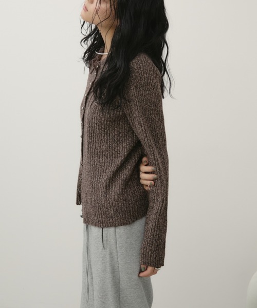 金屬鈕羅紋針織Polo上衣【JT020】