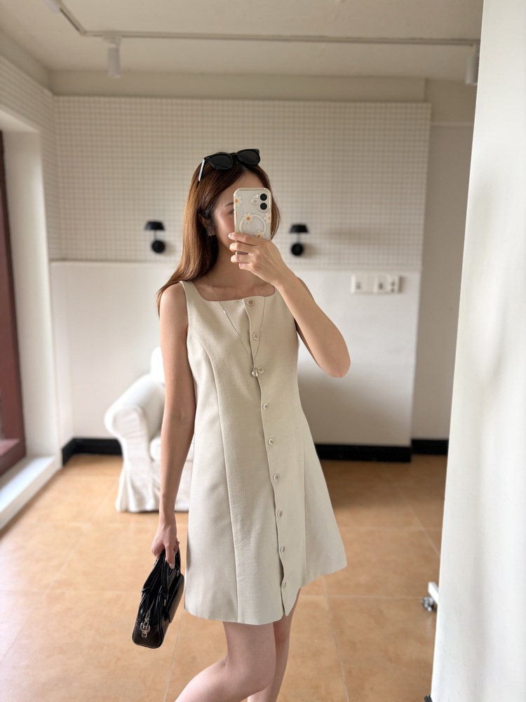 The Classic Button-Front Dress