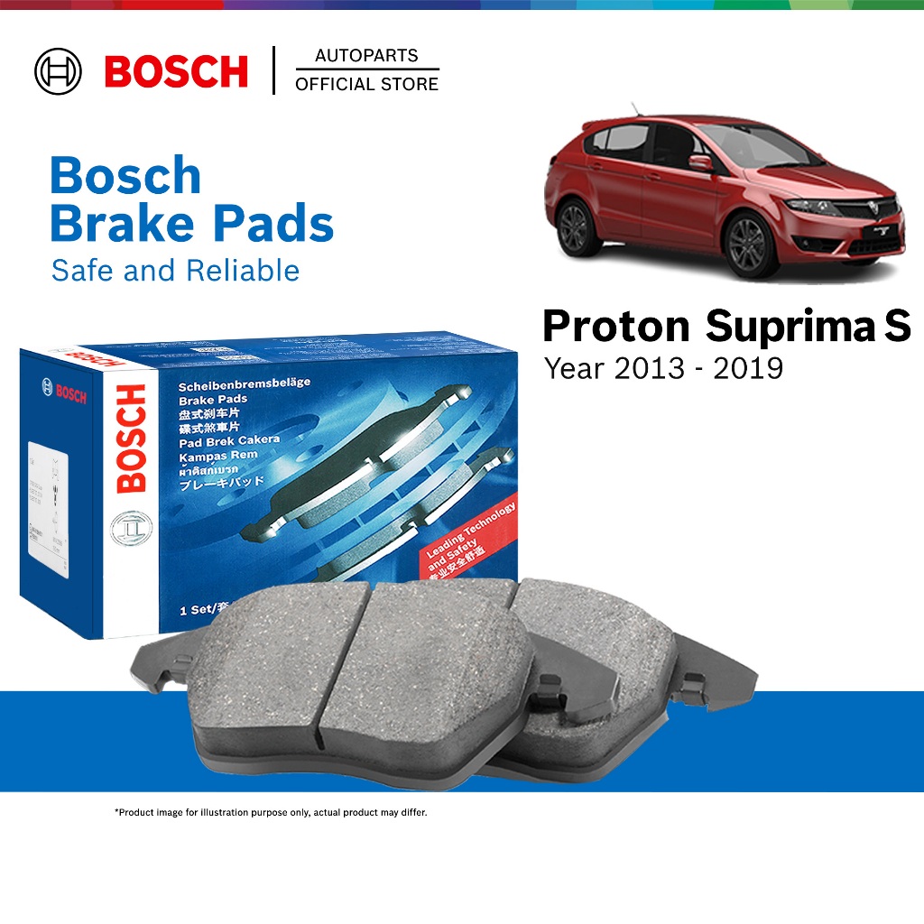 Bosch Front Brake Pads for Proton Suprima S (2013 - 2019) - 0986AB1781