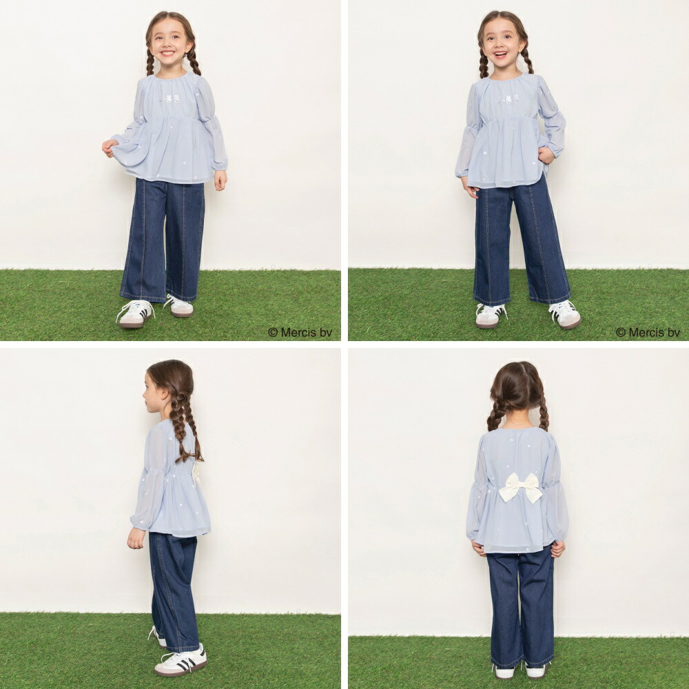 🆕【⭐訂購⭐】🌀 #Miffy 背後緞帶 刺繡雪紡上衣［2款選］🌀 [ELBA-0121][260315]