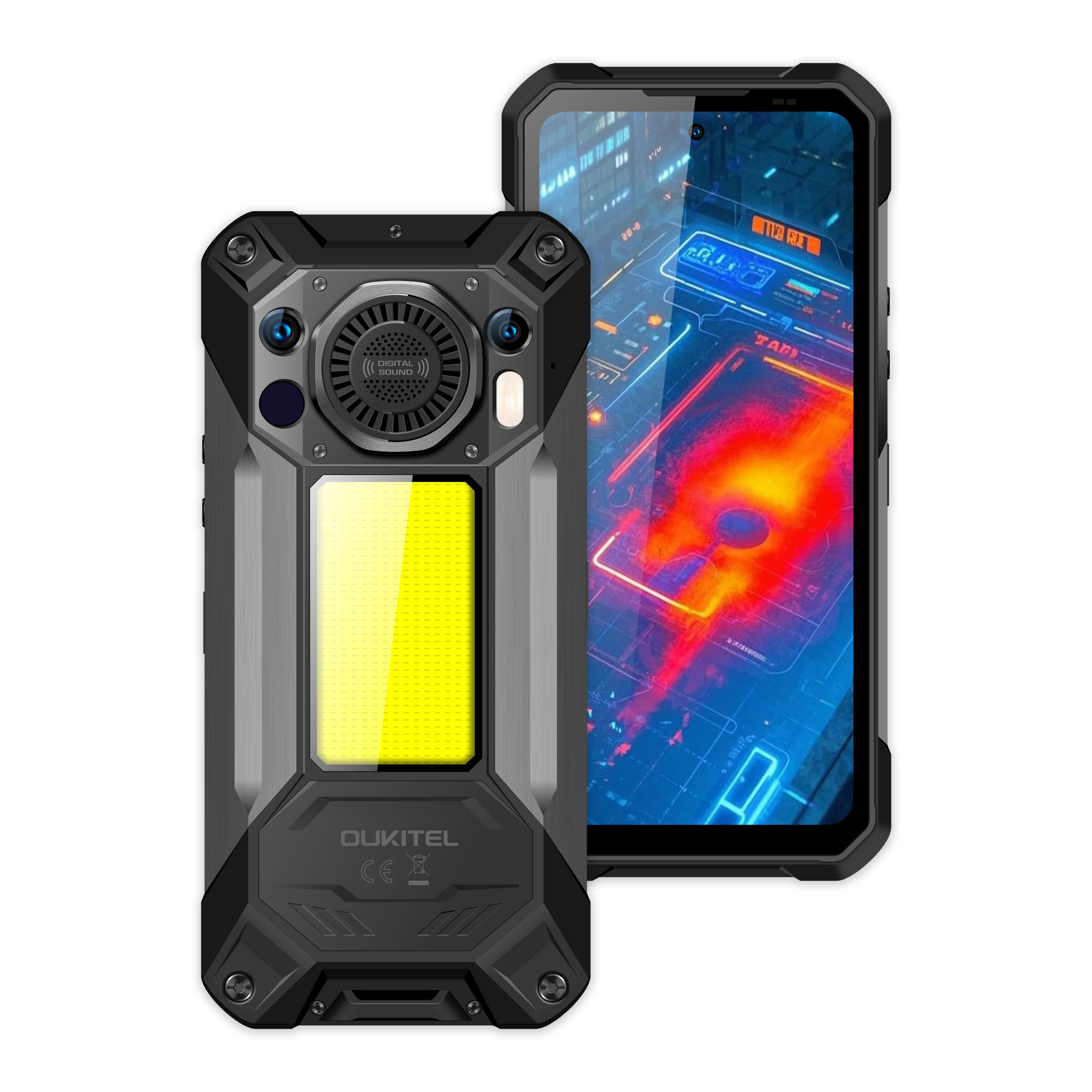 OUKITEL WP61 Ultra 5G | 12GB/512GB 6.78吋 120Hz 20000mAh 熱感 夜視 露營燈 5W 130dB喇叭 AI助手 三防手機 Rugged Phone