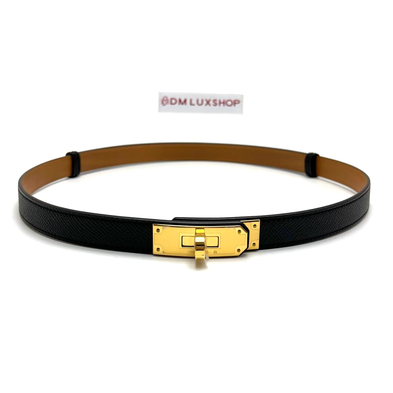 Hermes Kelly 18 Belt Black GHW (Stamp B, Year 2023)