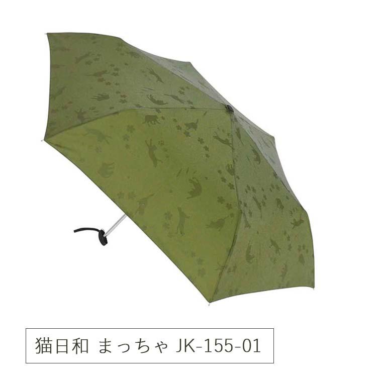 🔥🔥【日本直送《SANTOS》遇水浮影貓咪/櫻花 6骨手開折疊傘】