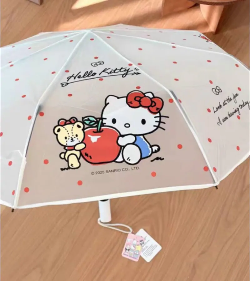Hello Kitty 蘋果小熊透感半自動遮
