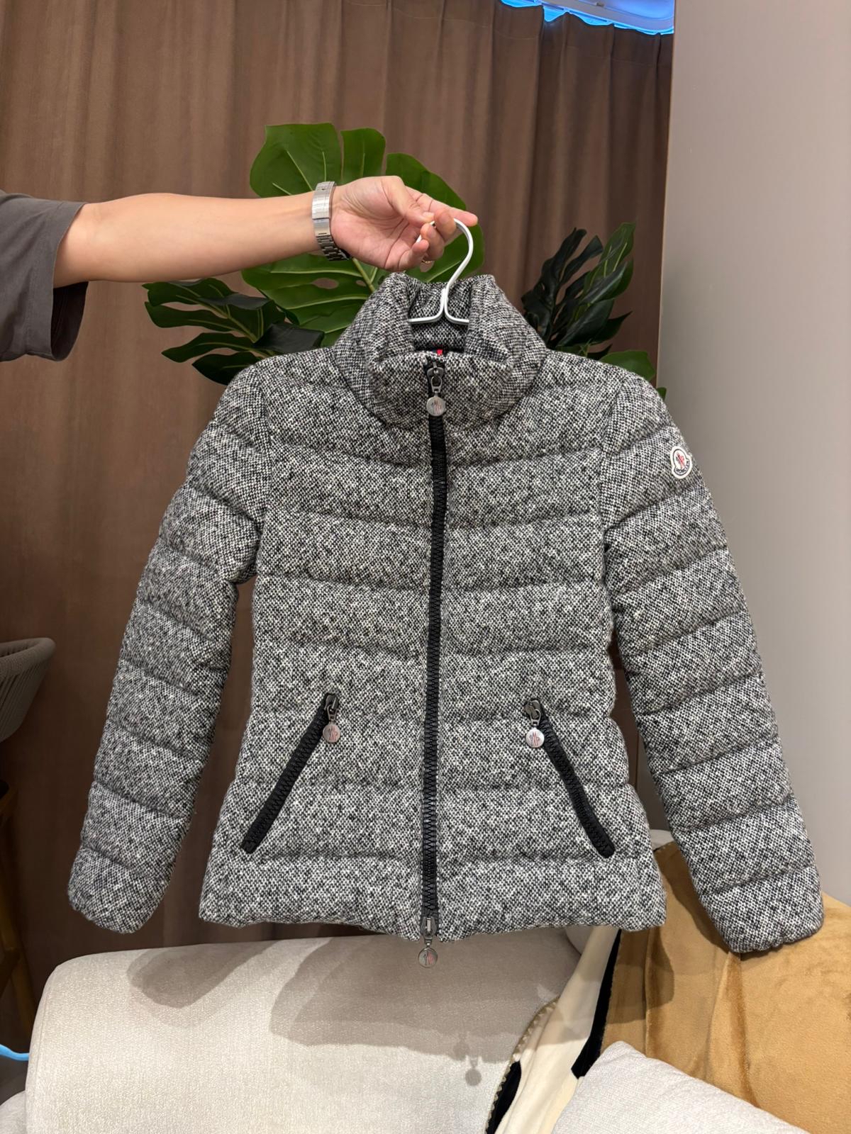 Moncler MONCLER outer Wool Down size:00 灰色羊毛羽絨 98%new