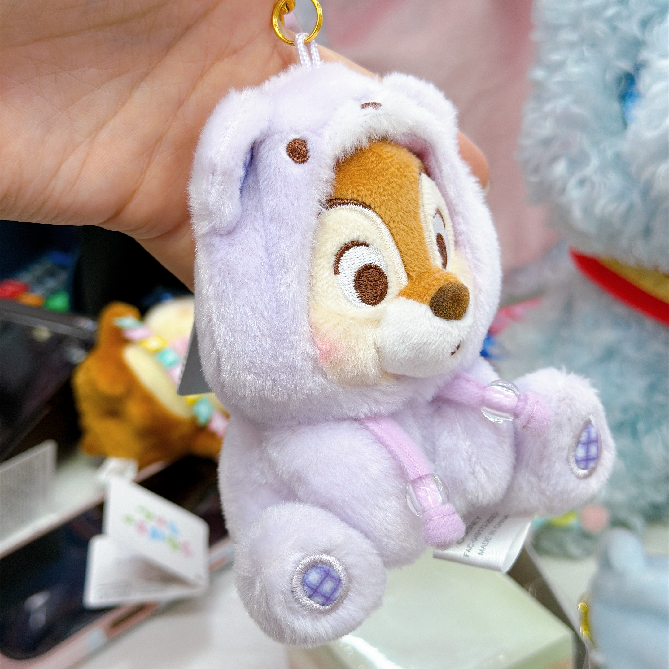 日本直送東京迪士尼chip and dale 扮熊仔公仔掛飾