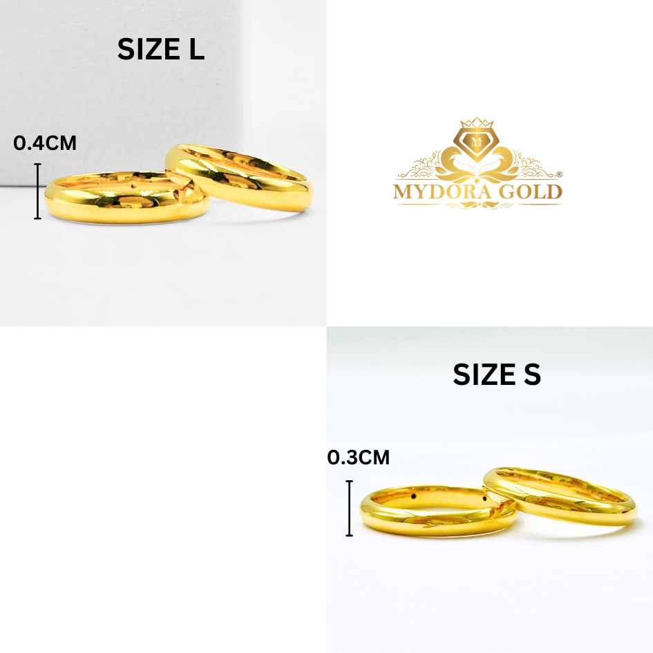 MYDORA Cincin Belah Rotan High Polish (5G) l EMAS 916/22K