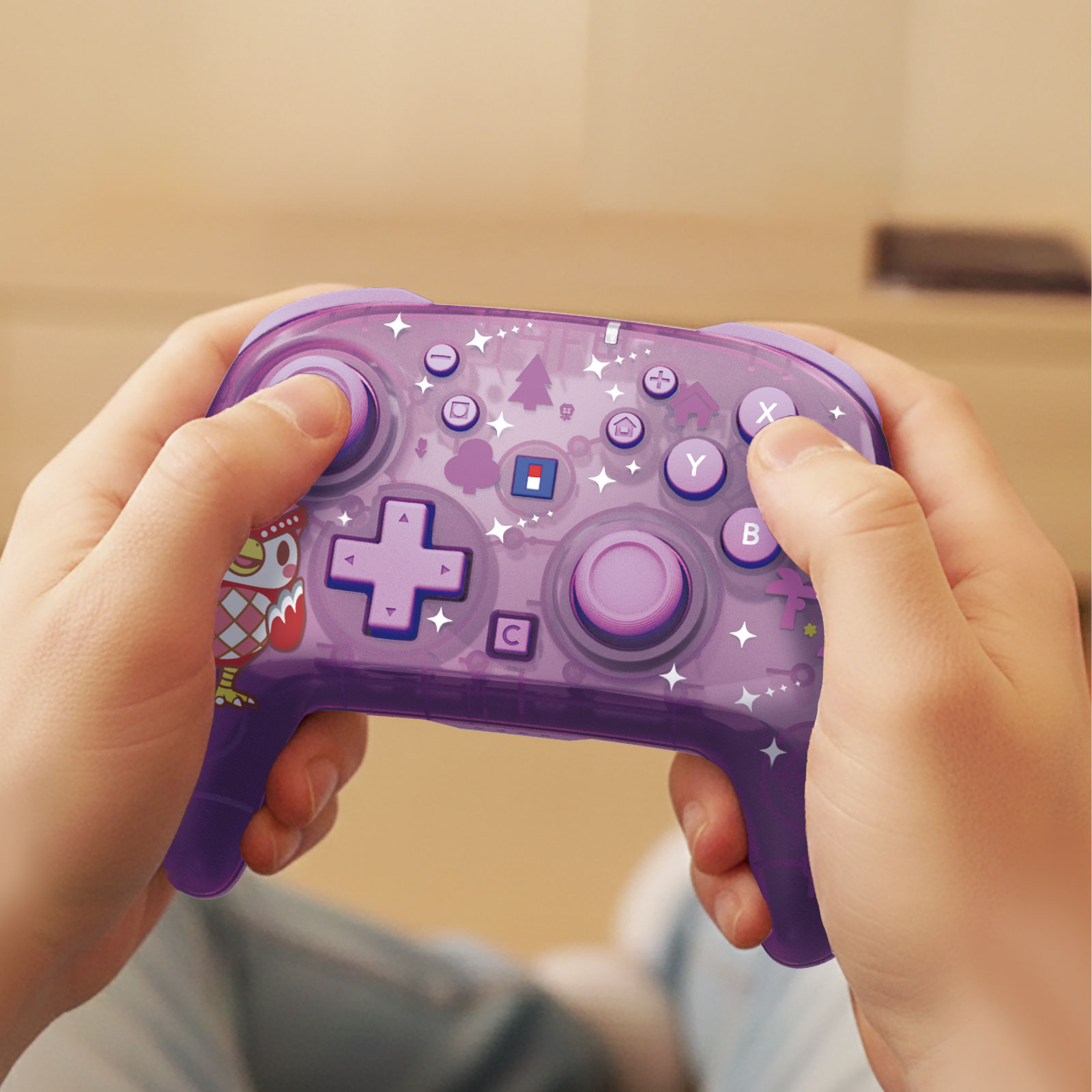 HORI NS2 無線控制器 動物森友會角色系列 傅柯與流星雨 (NSX-193)        HORI NS2  Wireless Controller Animal Crossing Character Series Celeste and the Starry Night (NSX-193)