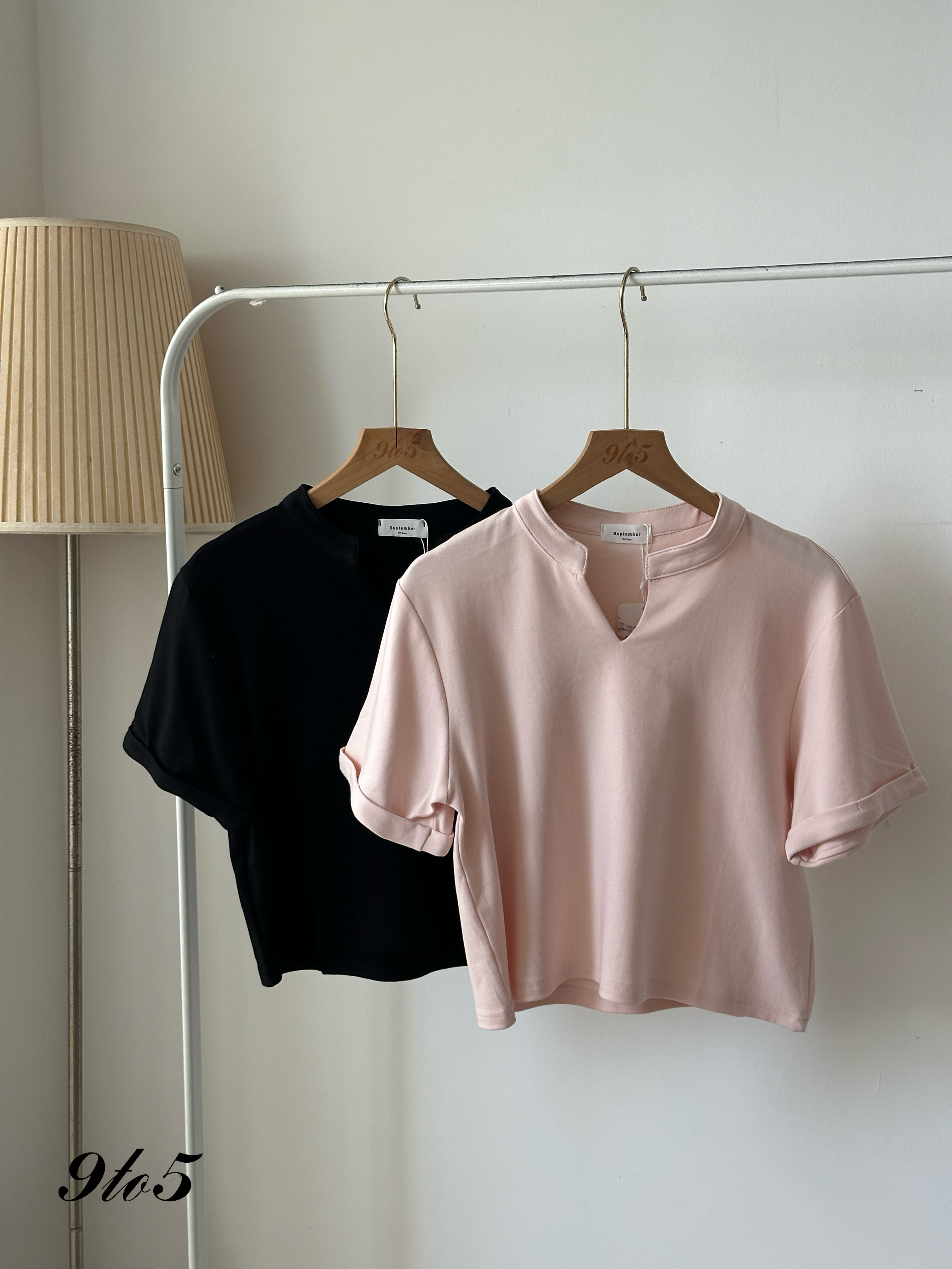 T3977 V Neck Shirt - 5 Colors