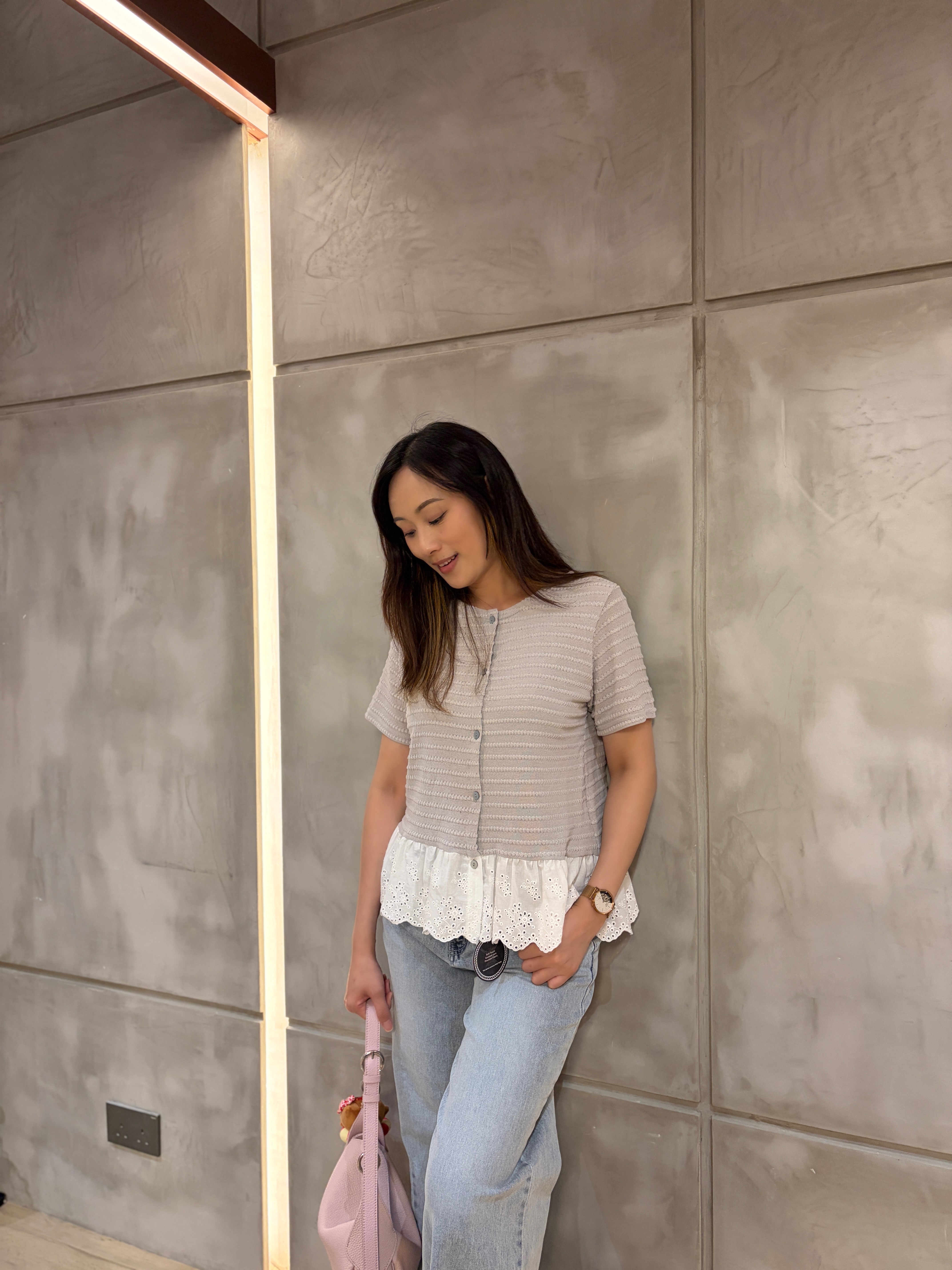 暗紋Ruffles top 