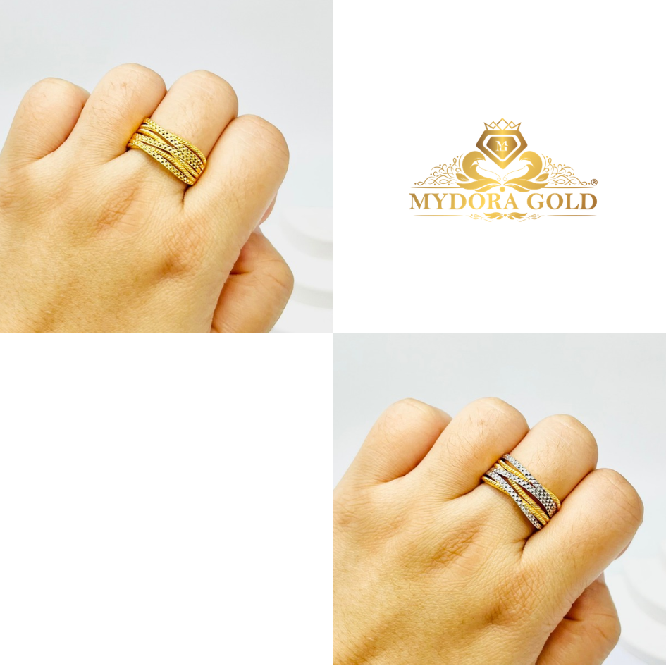MYDORA Cincin Silang Signature 6 Layer (5G) l EMAS 916/22K