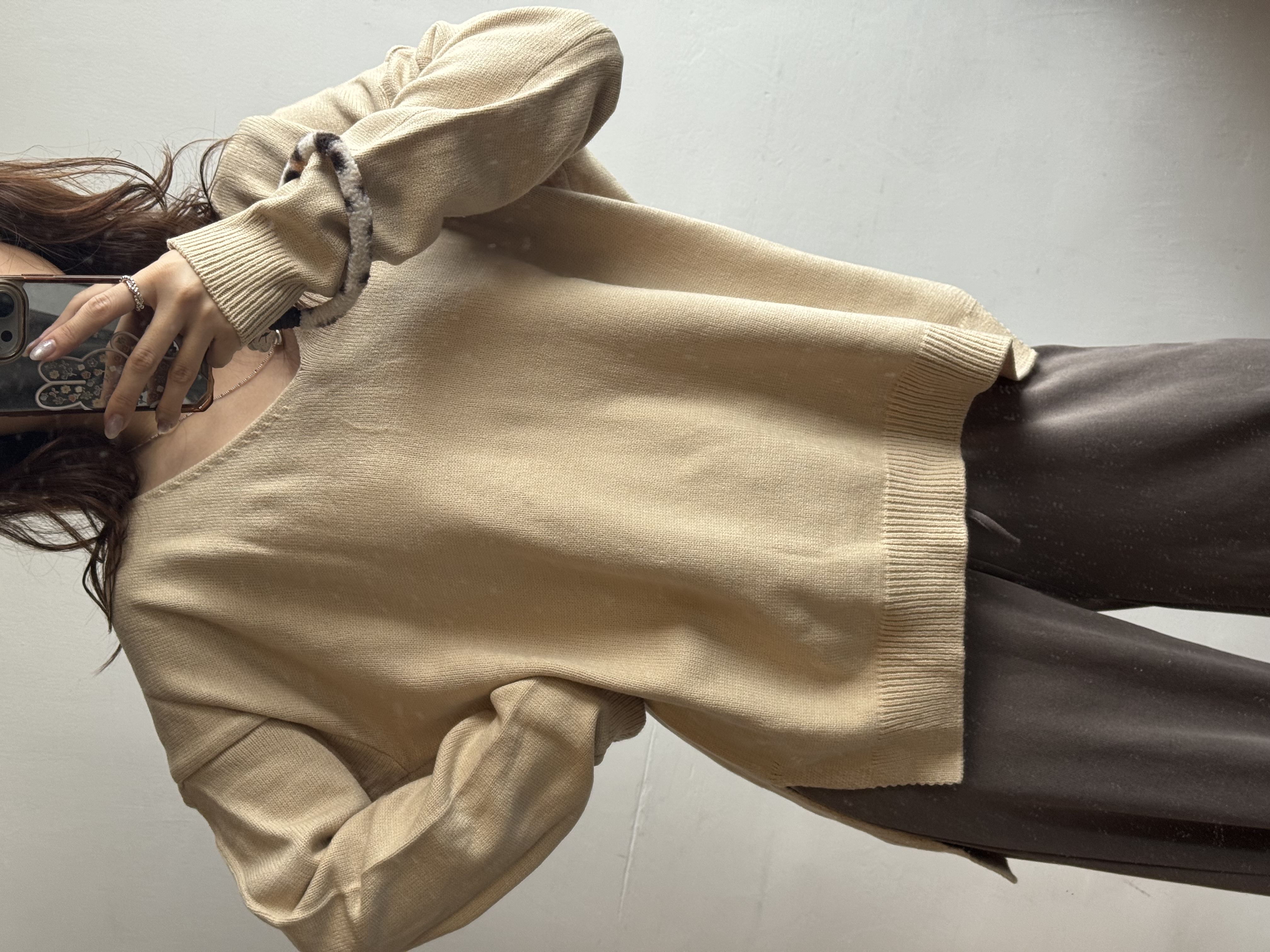 特貨 淨色針織top 