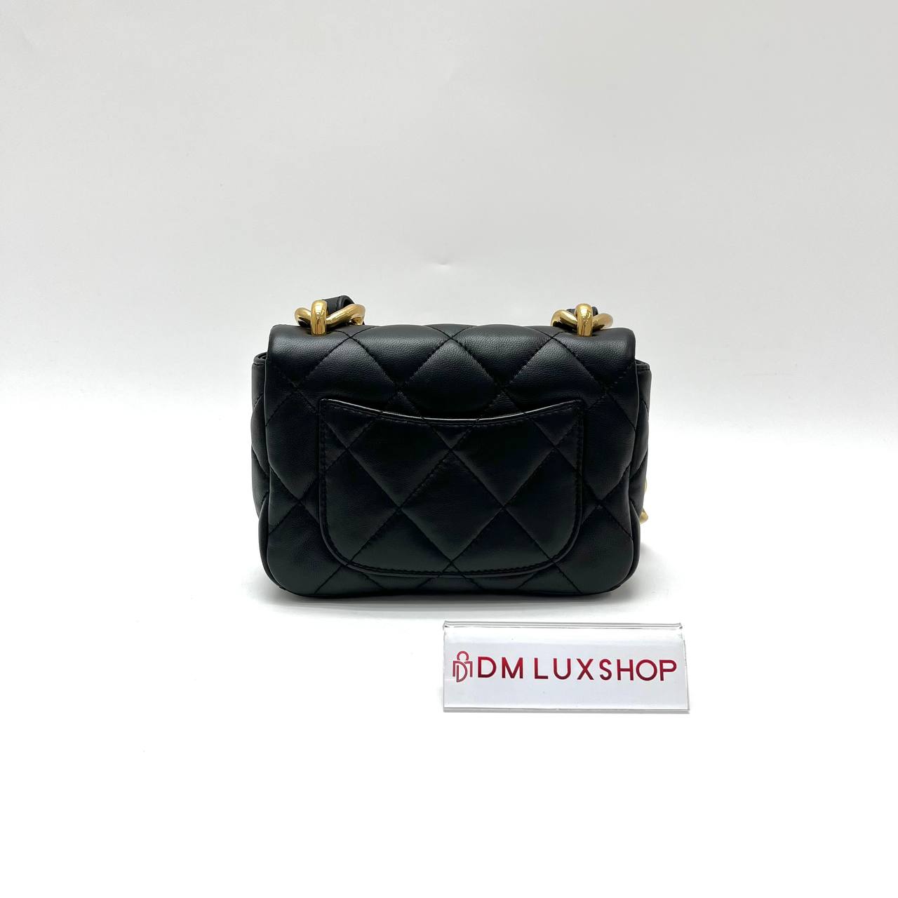 Chanel 22S Black Mini Funky Town Flap Bag (Microchip)