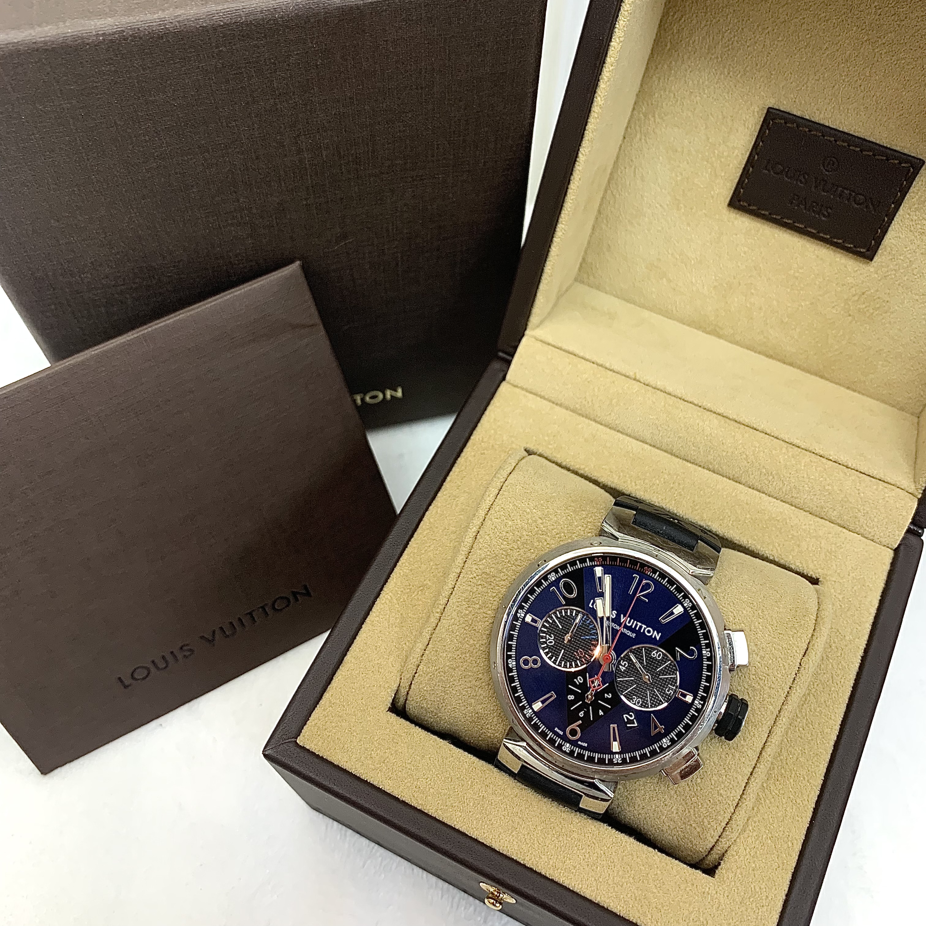 LV Tambour Q102V自動機械 44mm錶面