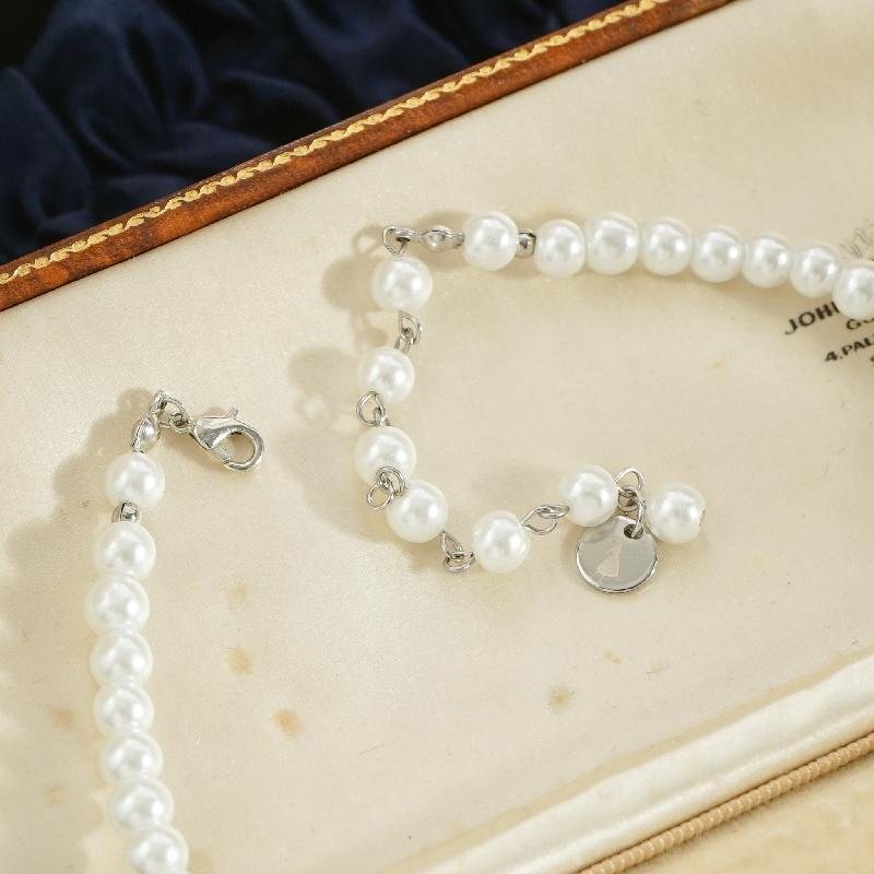 Vintage1961 Design - Victorian Revival Faux Pearl Choker Necklace/Bracelet (FM179)