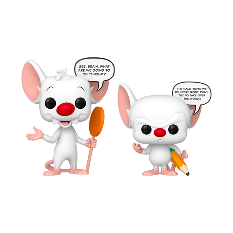 📦訂購 美國代購 Funko POP! PINKY AND THE BRAIN Pinky & the Brain 2-Pack (Glow) Figure 模型