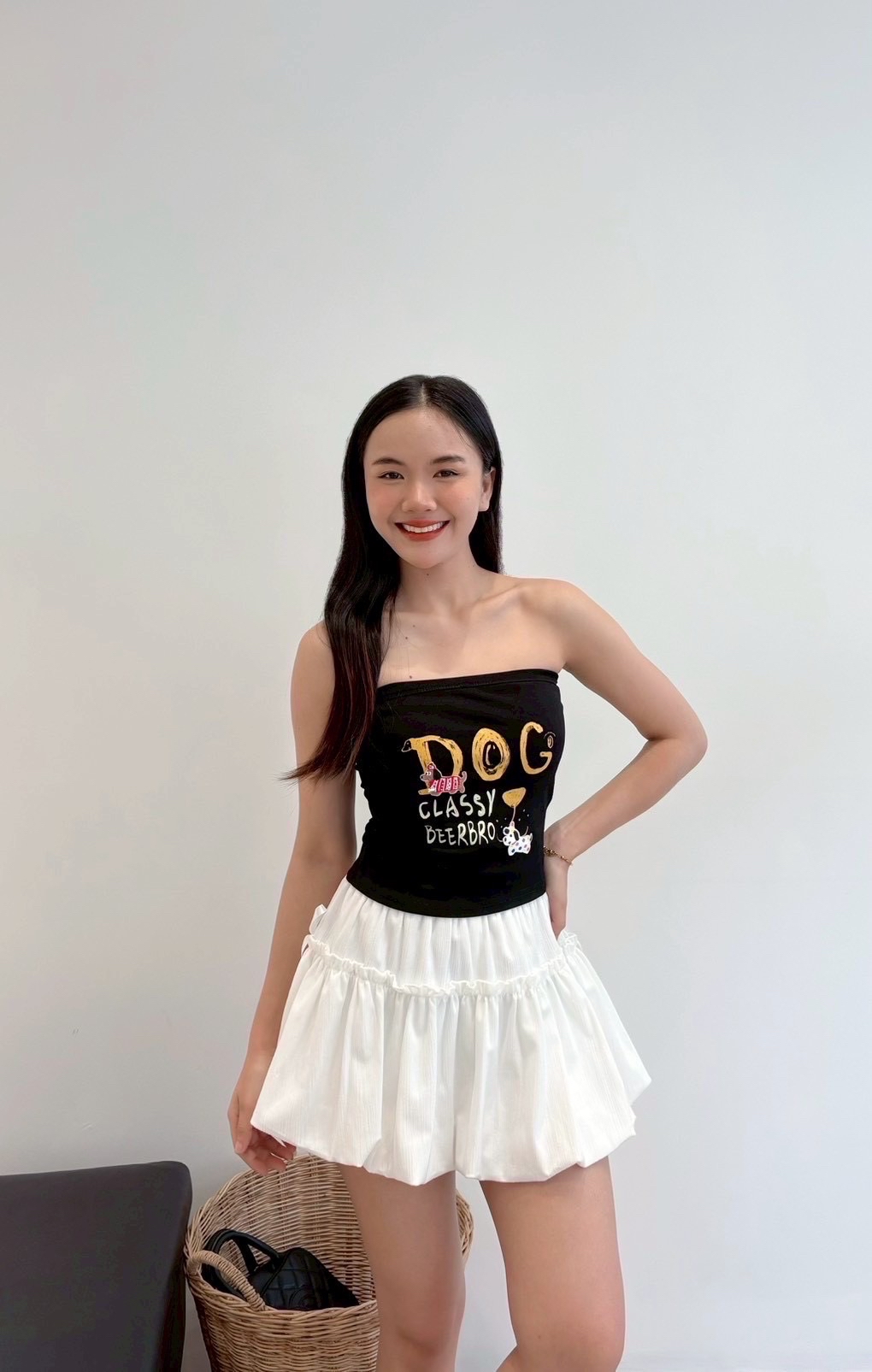 Bkk秋冬款 雙蝴蝶結綁帶蛋糕裙