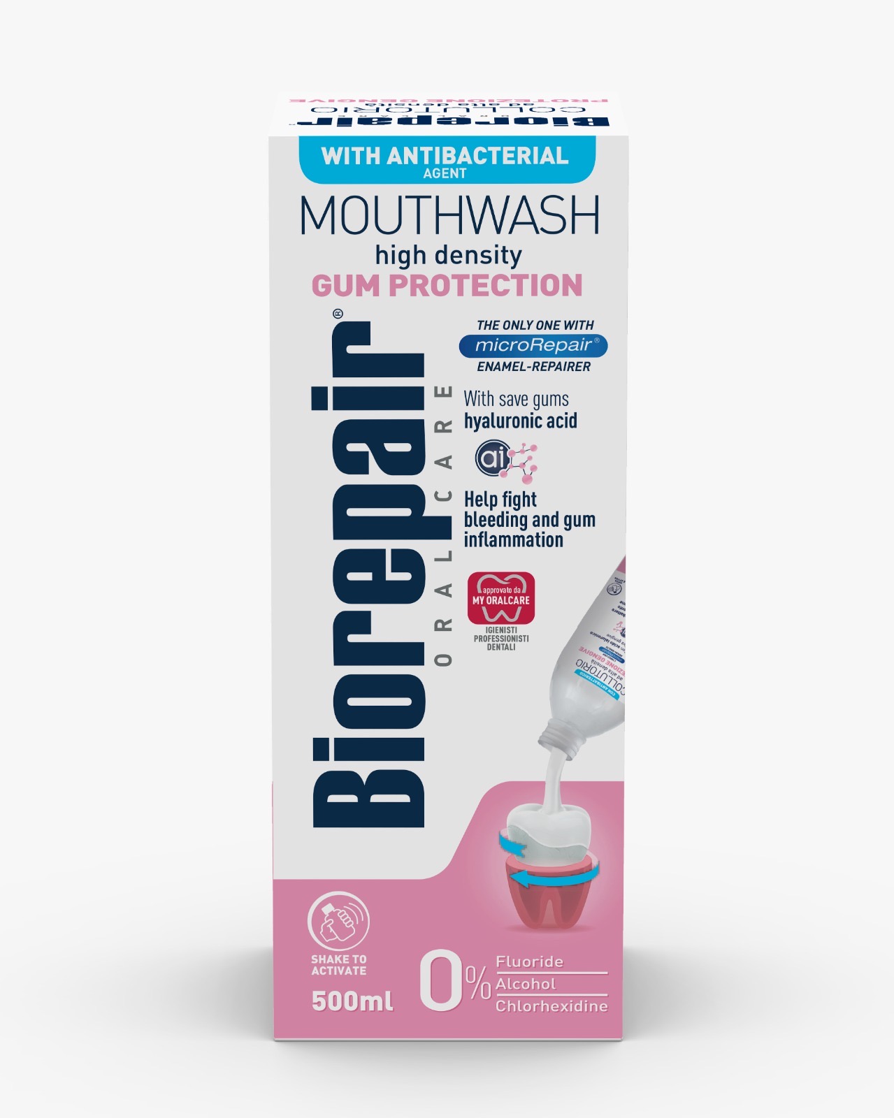 BIOREPAIR MOUTHWASH貝利達無酒精牙齦專業漱口水 500ml