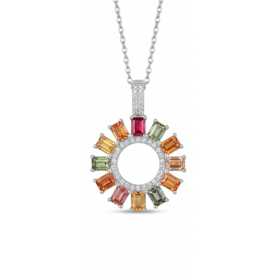 「火耀水龍玄晶・直石圈頸鏈」｜隨身風水法陣｜高訂天然彩色藍寶石系列