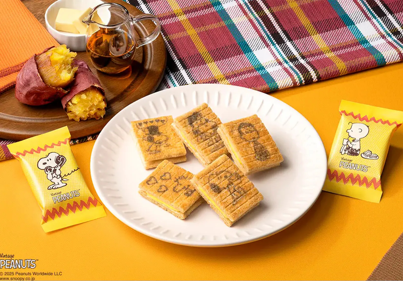 Sugar Butter Tree x Peanuts 原味&蜂蜜紅薯奶油夾心餅 (紙盒) 12入