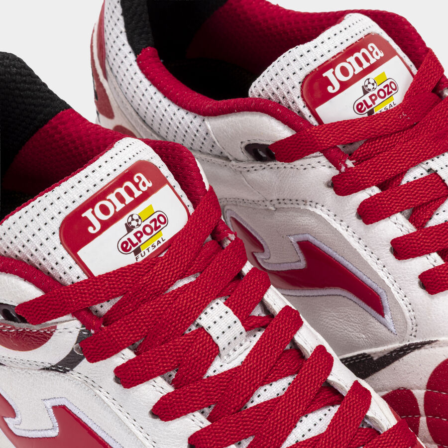 Futsal Shoes Top Flex 26 Indoor El Pozo White Red