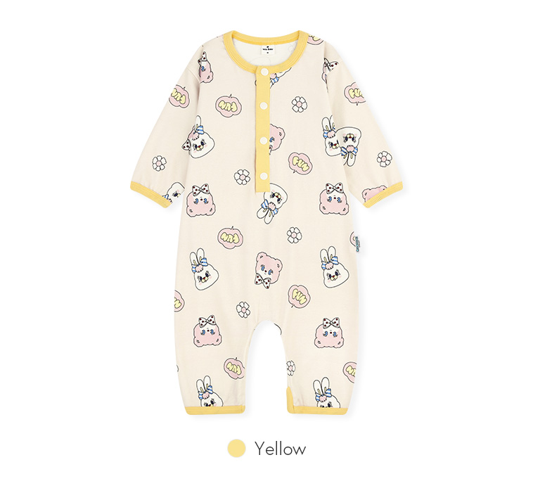 🌸預訂 韓國直送🌸🇰🇷Milk Baby x MOMOREI兩色人物印花寬鬆長袖連身服