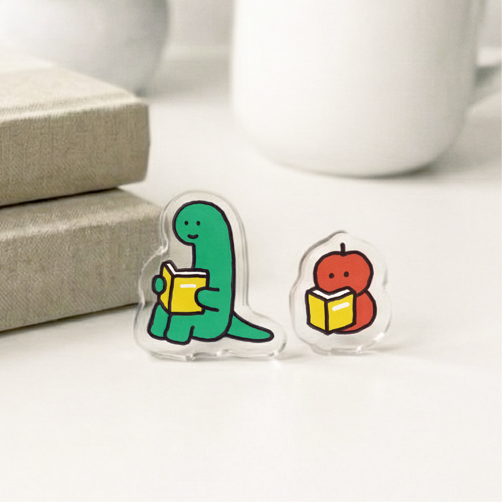 【台灣7-11 預購】JOGUMAN 壓克力耳環（BRACHIO&APPLE）C款