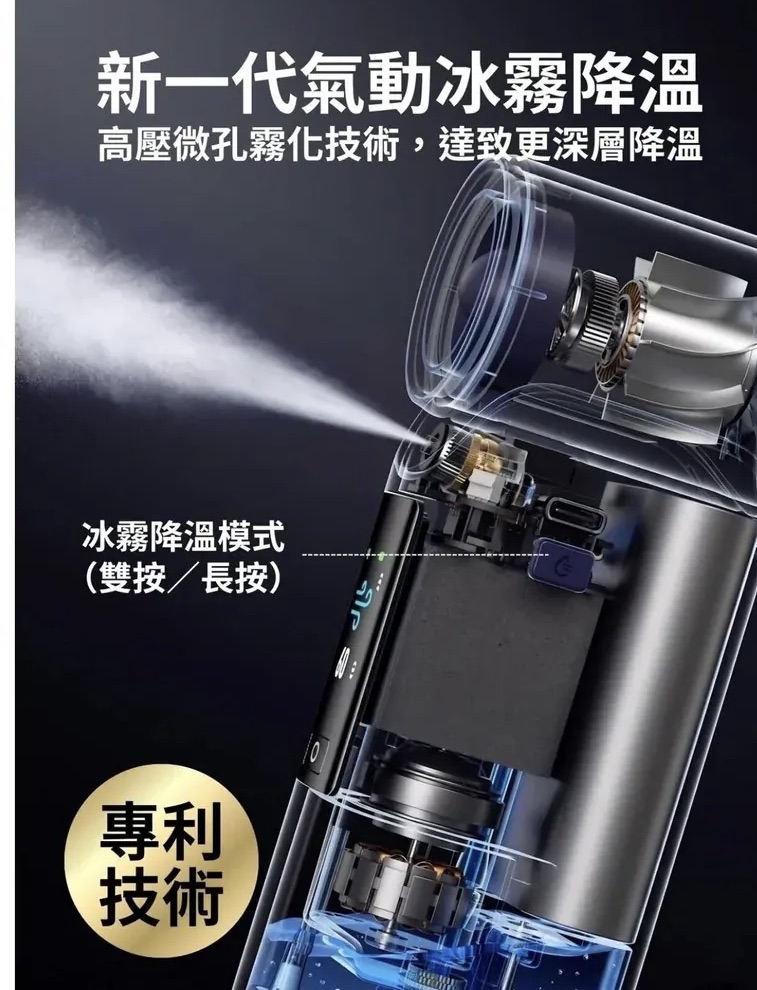 Aecooly 氣動冰霧高速風扇「噴噴風扇」
