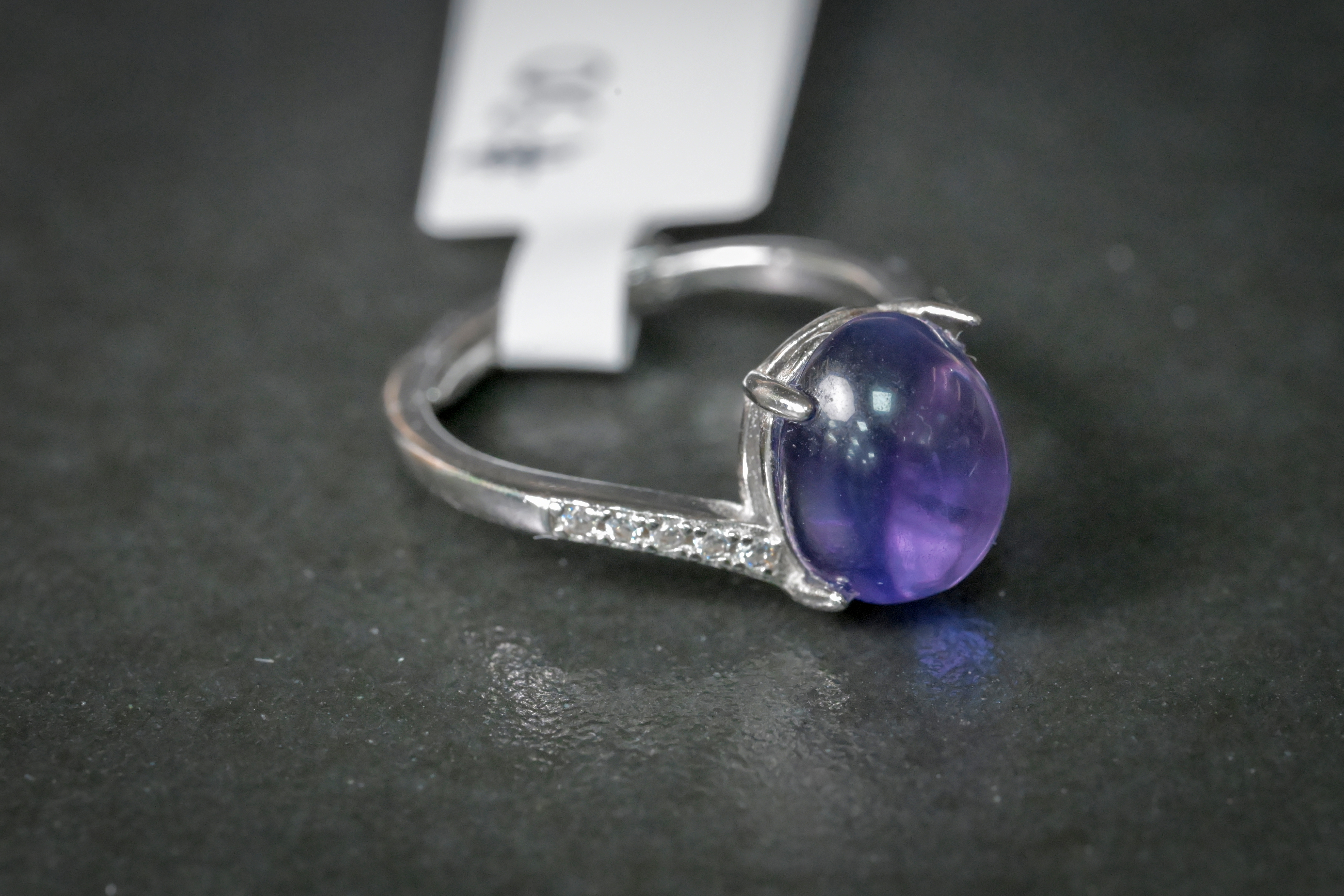 紫水晶純銀戒指#030｜日信水晶 身心工房｜Amethyst Sterling Silver Ring #030