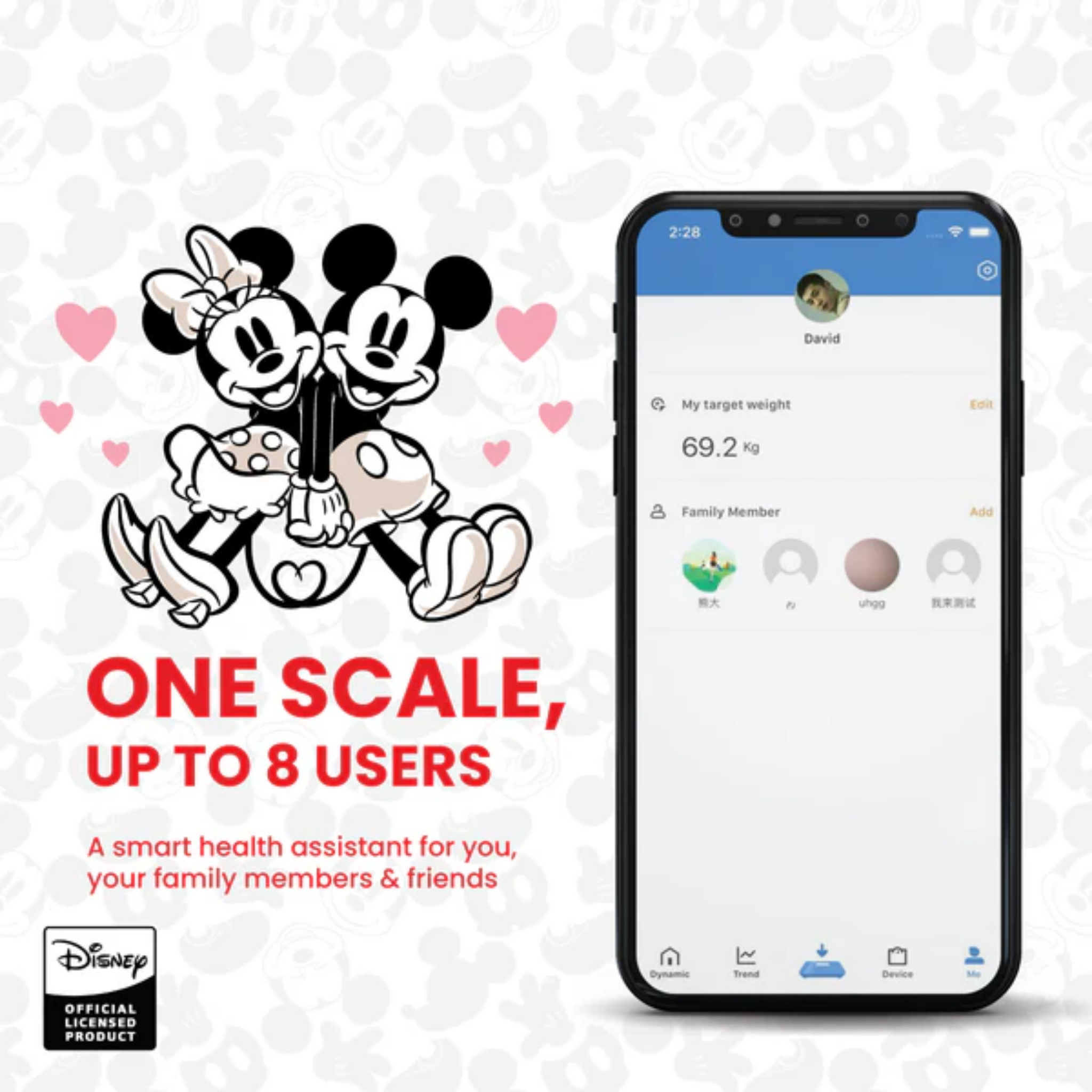 Russell Taylors Mickey Retro Smart Scale (BWS-R1)