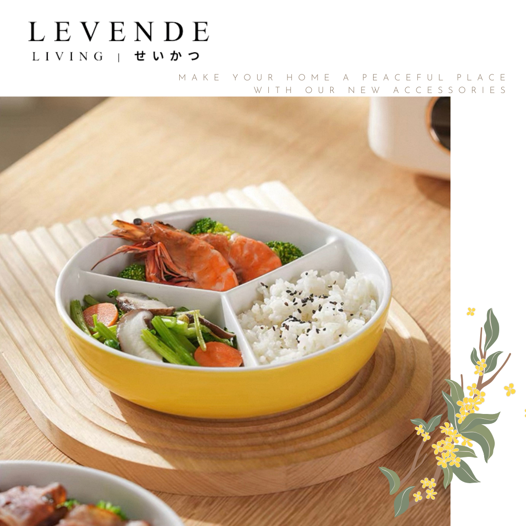 Levende簡約三分隔蒸盤