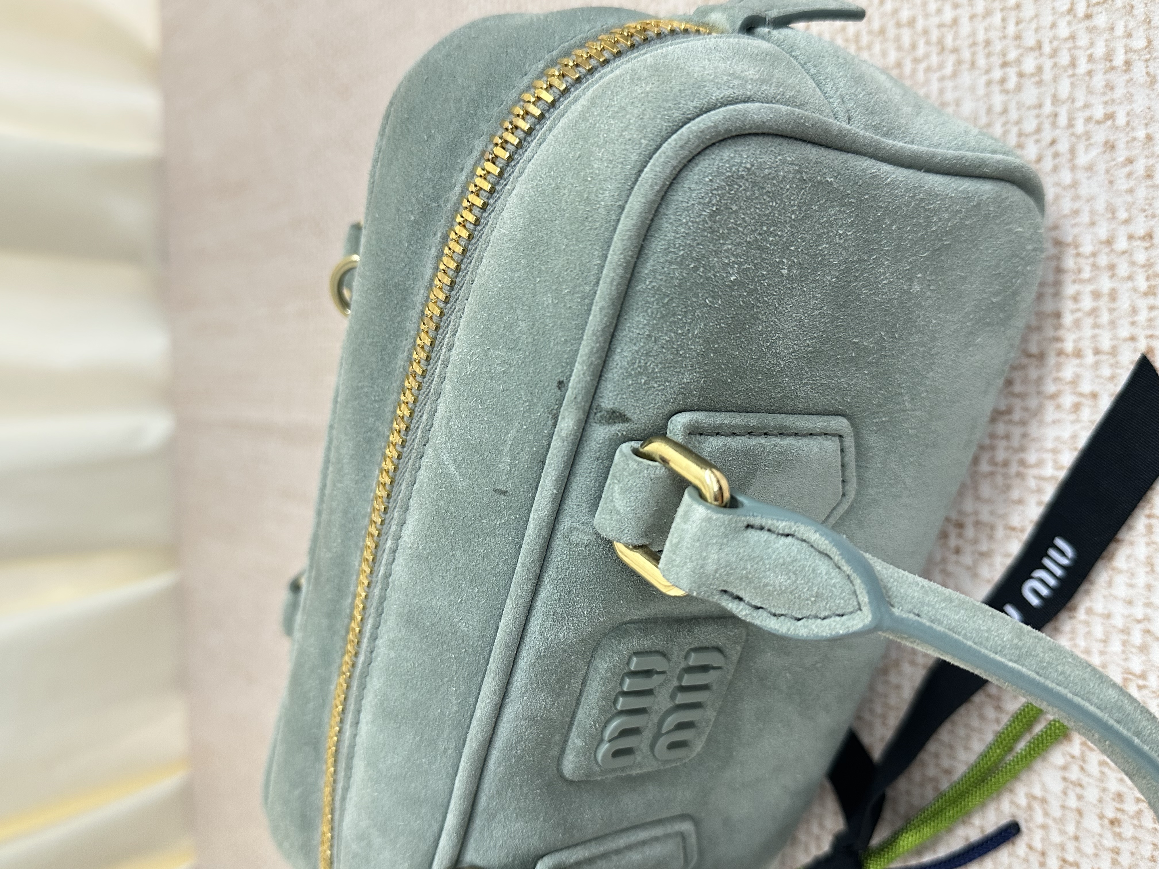 Pre-owned Miumiu Arcadie Suede Top Handle Bag/ Product Code: 26041606