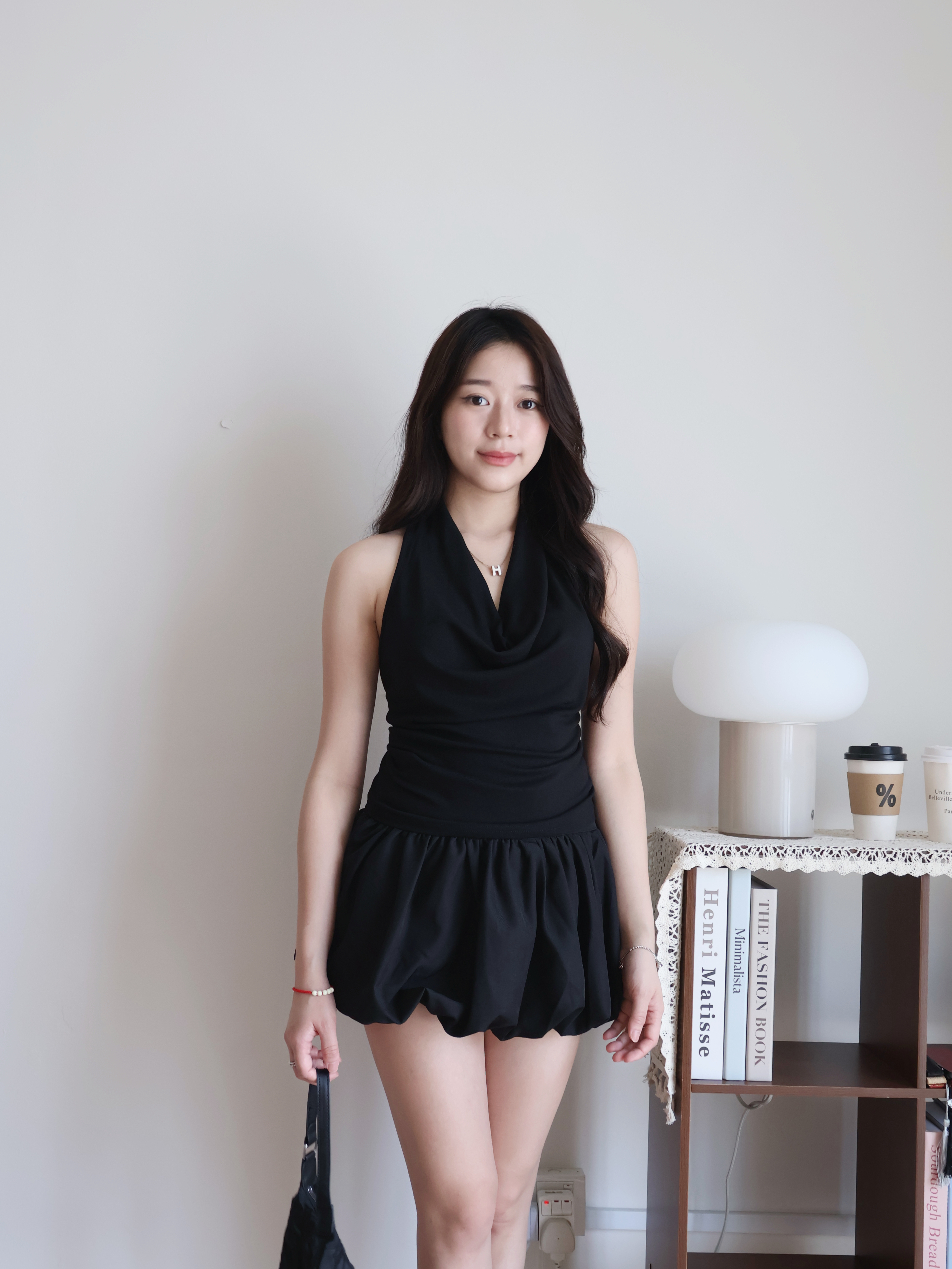 Millie Halter Top | Black