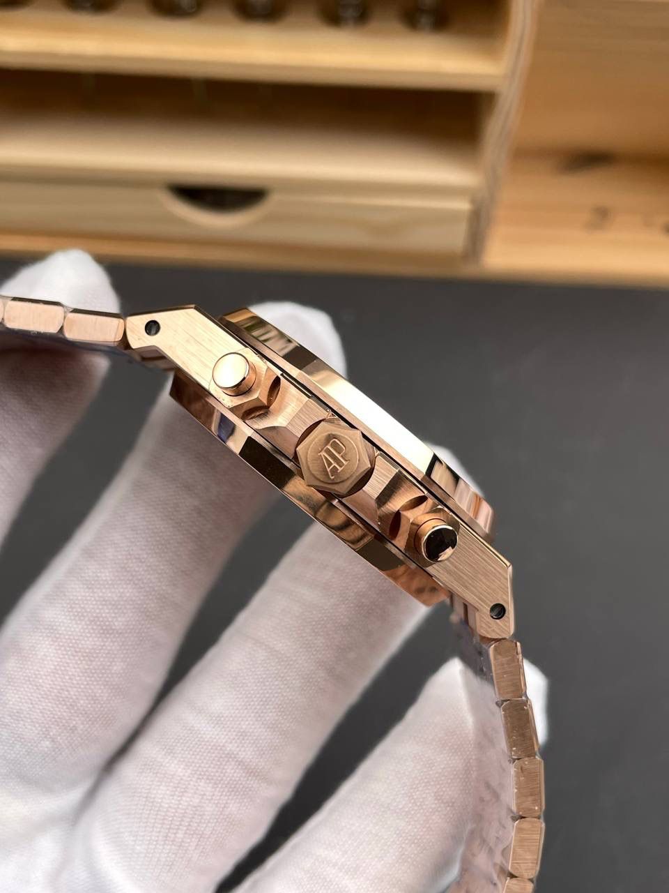 🚀皇家橡树26331OR 玫金蓝盘/41mm/7750机💯