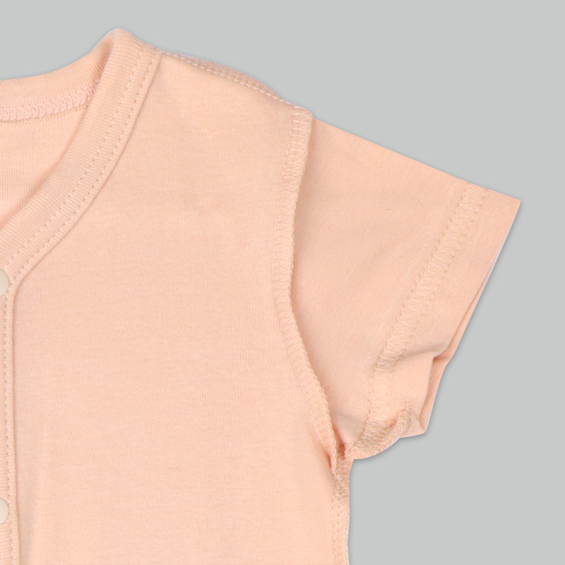 🇯🇵預訂 日本直送🇯🇵櫻桃印花純棉前開式短袖包屁衣兩件套