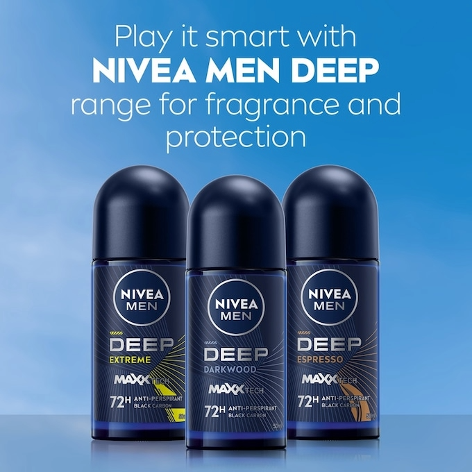 NIVEA FOR MEN DEEP 50ml  Deodorant Roll On
