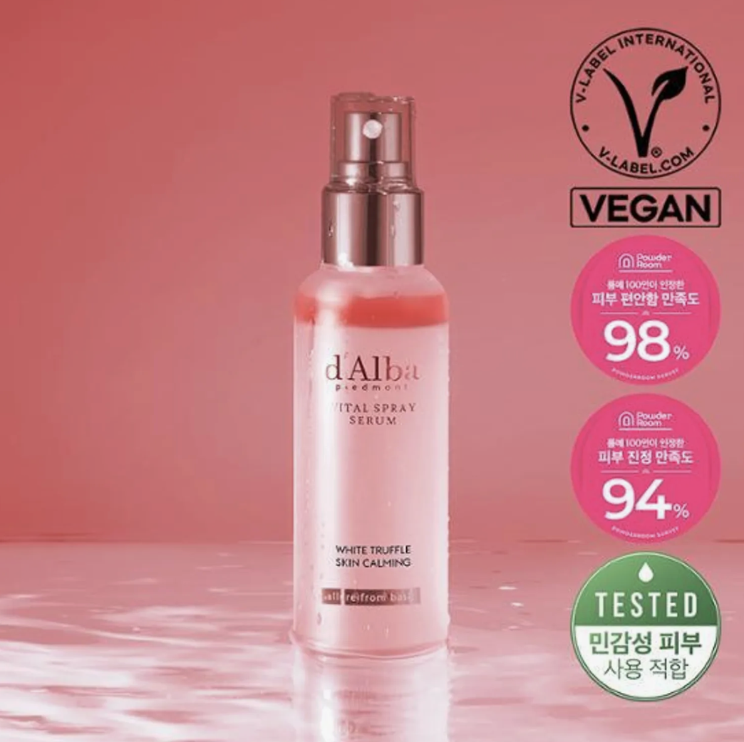 韓國 d’Alba 白松露肌底VITAL 粉紅櫻花 精華保濕噴霧｜White Truffle Vital Spray Serum 