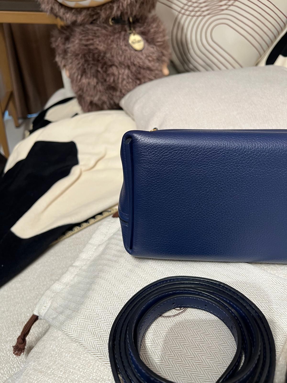 Hermes Mini 2424 Blue Nuit Stamp Z 100%Authentic, 98%New ✅Dust bag✅Box