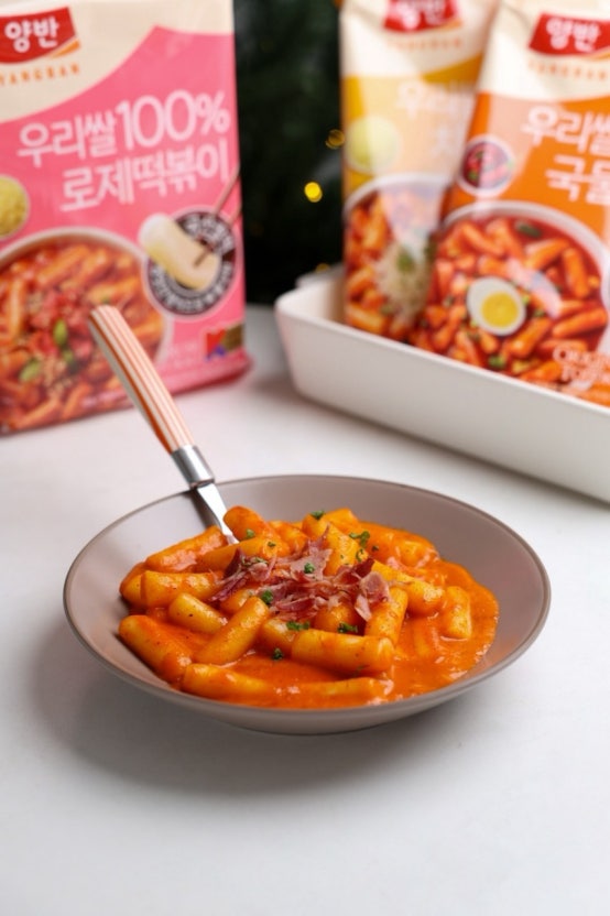 5款口味｜韓國 東遠 Dongwon 年糕之神 玫瑰醬 / 芝士 / 炸醬麵 / 辣炒 即食年糕 2人份 ｜Yangban Topokki 