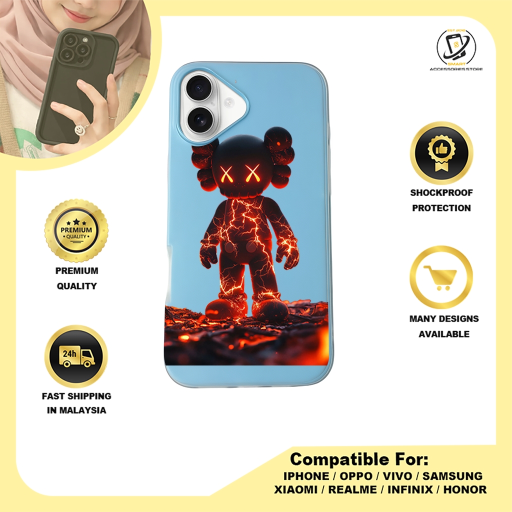 JELLY CASE PHONE FOR IPHONE - DESIGN KAWS B