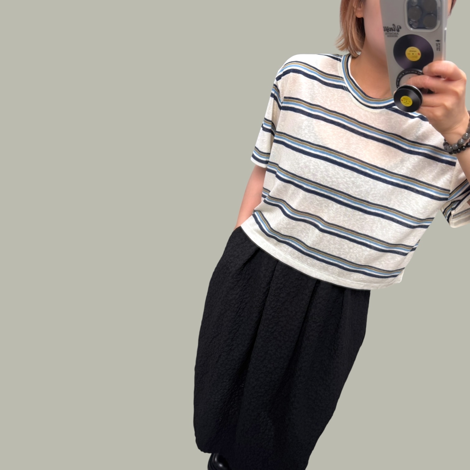 221396 橫間短Tee