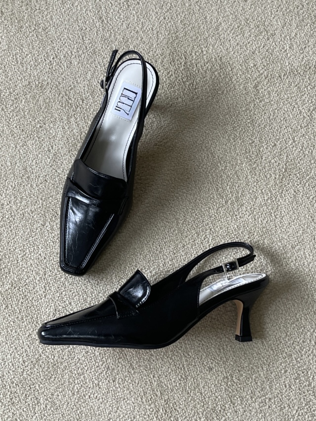 Classic Pointed Slingback Loafers (3 colors)