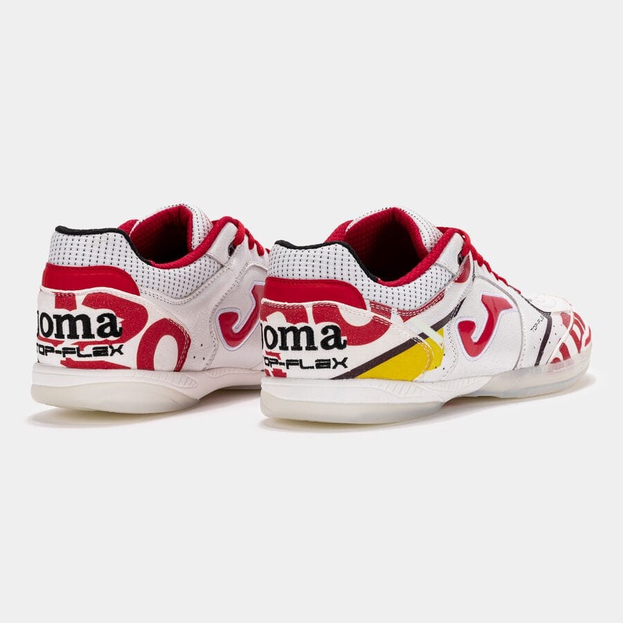 Futsal Shoes Top Flex 26 Indoor El Pozo White Red